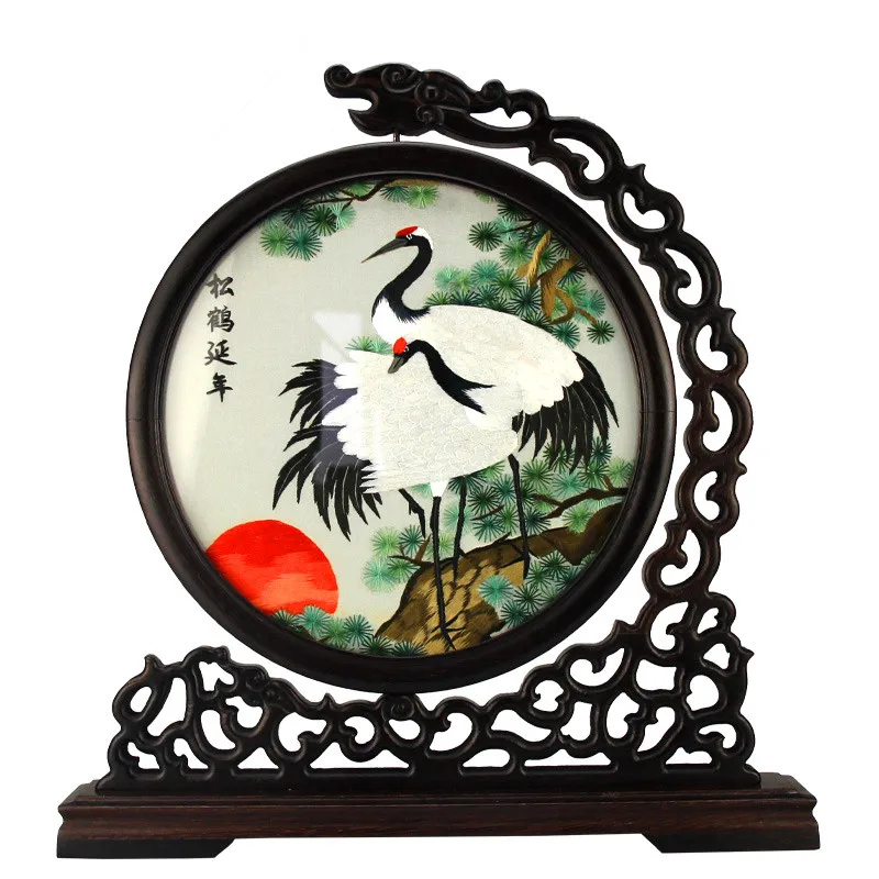 Beautiful Embroidery Screen double-sided embroidery gift wooden ornaments handmade embroidery office living room home decoration
Beautiful Embroidery Screen double-sided embroidery gift wooden ornaments handmade embroidery office living room home decoration