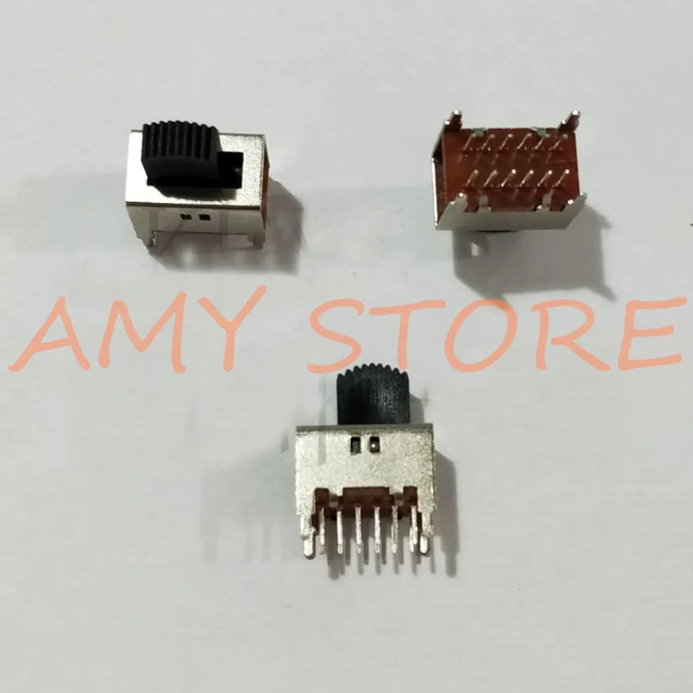 5pcs SS-42D01 4P2T Toggle Slide DIP Switch 2 Positions 12 Pins Vertical Insert with 4 Fixed feet without Ears
5pcs SS-42D01 4P2T Toggle Slide DIP Switch 2 Positions 12 Pins Vertical Insert with 4 Fixed feet without Ears