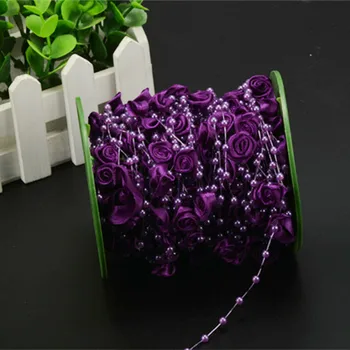 30m 4mm Purple Ribbon Rose Pearl Beads Wedding Party Holiday Decor Accessories for Wedding Decoration Party Supplies 
30m 4mm Purple Ribbon Rose Pearl Beads Wedding Party Holiday Decor Accessories for Wedding Decoration Party Supplies