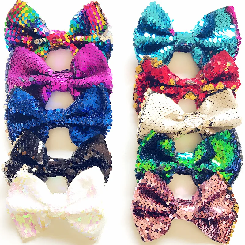 Glitter Double-Side Sequin Bows Hair Bow with DIY Hair Accessories For Kids Party Hair Clip 3pcs/lot
Glitter Double-Side Sequin Bows Hair Bow with DIY Hair Accessories For Kids Party Hair Clip 3pcs/lot