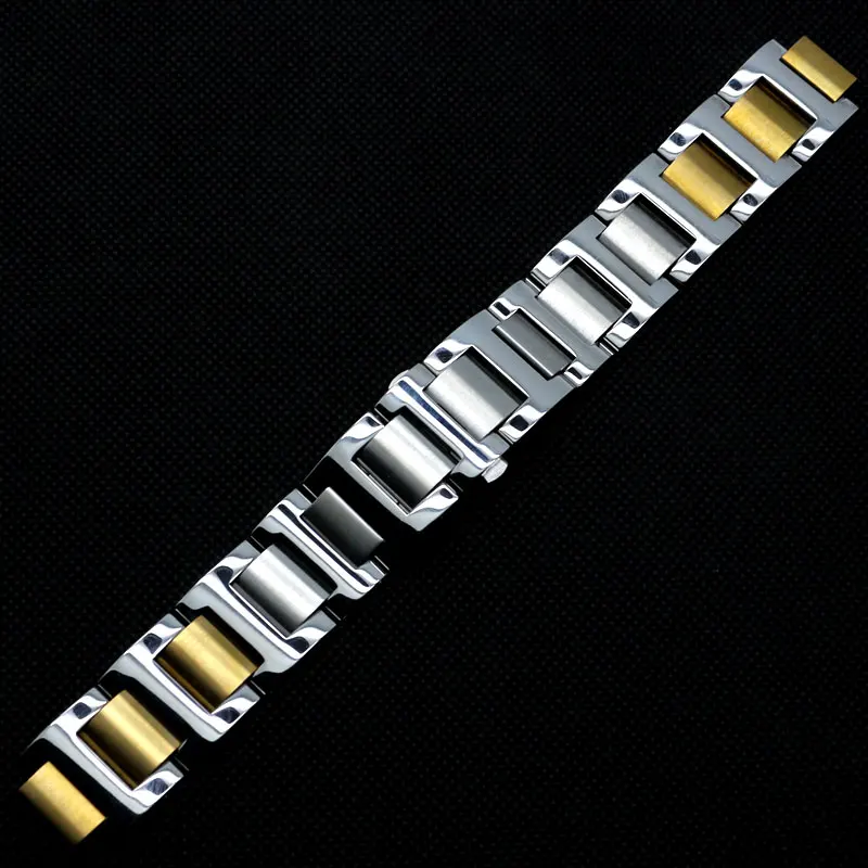Silver & Golden 9mm /11mm Watchband Strap Women Watch Solid Stainless Steel Band Strap for Cartier Wristwatch Hour Clock
Silver & Golden 9mm /11mm Watchband Strap Women Watch Solid Stainless Steel Band Strap for Cartier Wristwatch Hour Clock