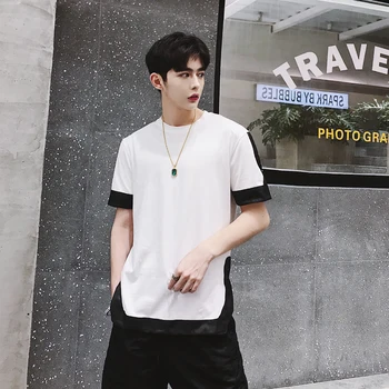 2019 New Street Style Trend Men's Short Sleeves Handsome Youthful Casual Tees Summer Cool Personality Sleeve Shirt
2019 New Street Style Trend Men's Short Sleeves Handsome Youthful Casual Tees Summer Cool Personality Sleeve Shirt