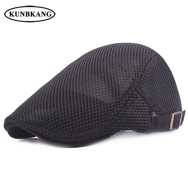 New Summer Mesh Beret Hat Men Outdoor Visor Peaked Caps Breathable Bone Male Ivy Flat Cap Adjustable Sun Dad Hat Berets Boina
New Summer Mesh Beret Hat Men Outdoor Visor Peaked Caps Breathable Bone Male Ivy Flat Cap Adjustable Sun Dad Hat Berets Boina