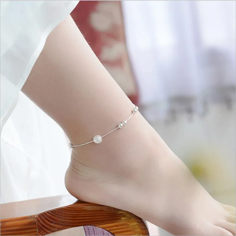 TJP Top Quality Hollow Ball Silver 925 Women Bracelets Jewelry Fashion Girl Party Accessories Hot Silver Anklets For Lady Bijou
TJP Top Quality Hollow Ball Silver 925 Women Bracelets Jewelry Fashion Girl Party Accessories Hot Silver Anklets For Lady Bijou