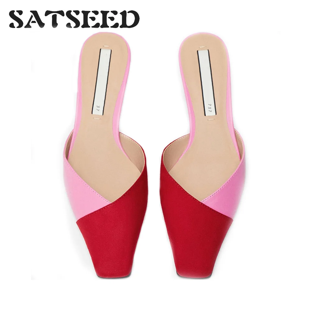 2019 New Two-color Stitching Bottom Baotou Half-dragging Shallow Square Head Single Shoes Women's Shoes Lazy Shoe
2019 New Two-color Stitching Bottom Baotou Half-dragging Shallow Square Head Single Shoes Women's Shoes Lazy Shoe
