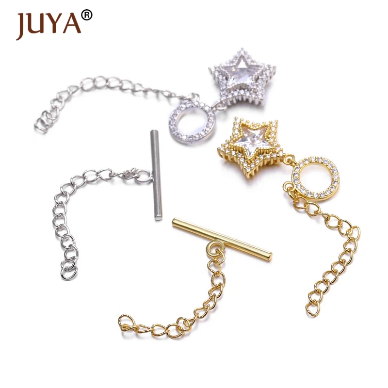 Juya 2019 New Copper Zirconia Toggle Buckle Clasp Connectors Fit Pearl Bracelet Necklace Clasps DIY Jewelry Findings Accessories
Juya 2019 New Copper Zirconia Toggle Buckle Clasp Connectors Fit Pearl Bracelet Necklace Clasps DIY Jewelry Findings Accessories