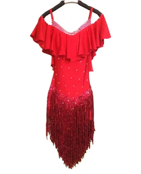 New style Latin dance costume sexy senior spandex tassel latin dance dress for women latin dance competition dresses S-4XL
New style Latin dance costume sexy senior spandex tassel latin dance dress for women latin dance competition dresses S-4XL