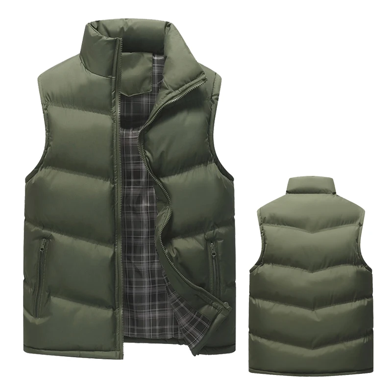 New Winter Vest Men Slim Fit Casual Vest Male Warm Waistcoats Sleeveless Jackets Stand Collar Men's Vests Plus Size Men Coats
New Winter Vest Men Slim Fit Casual Vest Male Warm Waistcoats Sleeveless Jackets Stand Collar Men's Vests Plus Size Men Coats