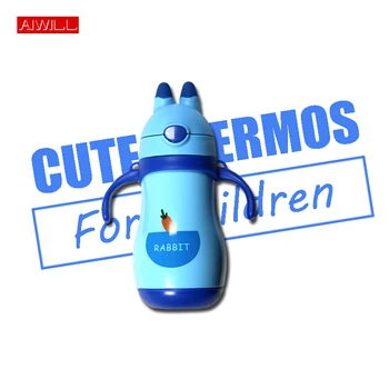 AIWILL Cute Thermos For Children with Straw and Rope and Handgrip water bottle 350ml Healthy Stainless Steel Drink Bottle GIFT
AIWILL Cute Thermos For Children with Straw and Rope and Handgrip water bottle 350ml Healthy Stainless Steel Drink Bottle GIFT