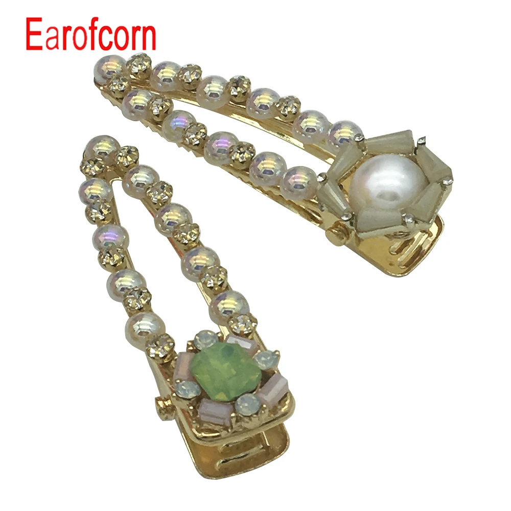 Assemble Styles Gold Pearl Rhinestone Sweet Temperament BB Clip Wild Explosion Models A Word Clip Side Clip Boutique 2 Pieces
Assemble Styles Gold Pearl Rhinestone Sweet Temperament BB Clip Wild Explosion Models A Word Clip Side Clip Boutique 2 Pieces
