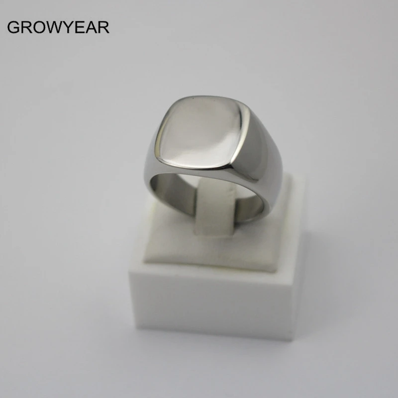 Factory Make Your Own Logo Design Stainless Steel Rings Anniversary Party Finger Ring Plain Silver Square Ring For Women Mens
Factory Make Your Own Logo Design Stainless Steel Rings Anniversary Party Finger Ring Plain Silver Square Ring For Women Mens