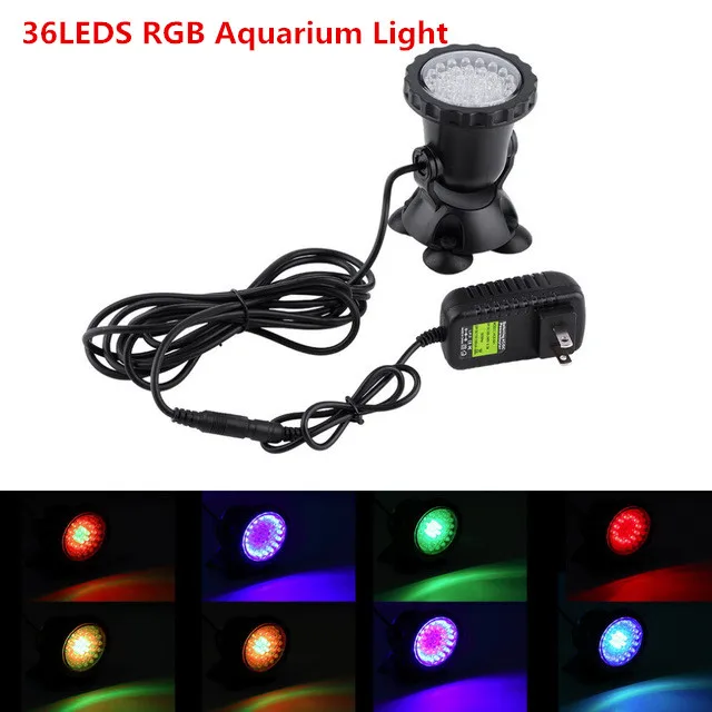 3 5 Вт 36led аквариумный свет RGB погружные светильники Садовый пруд бассейн Аквариум