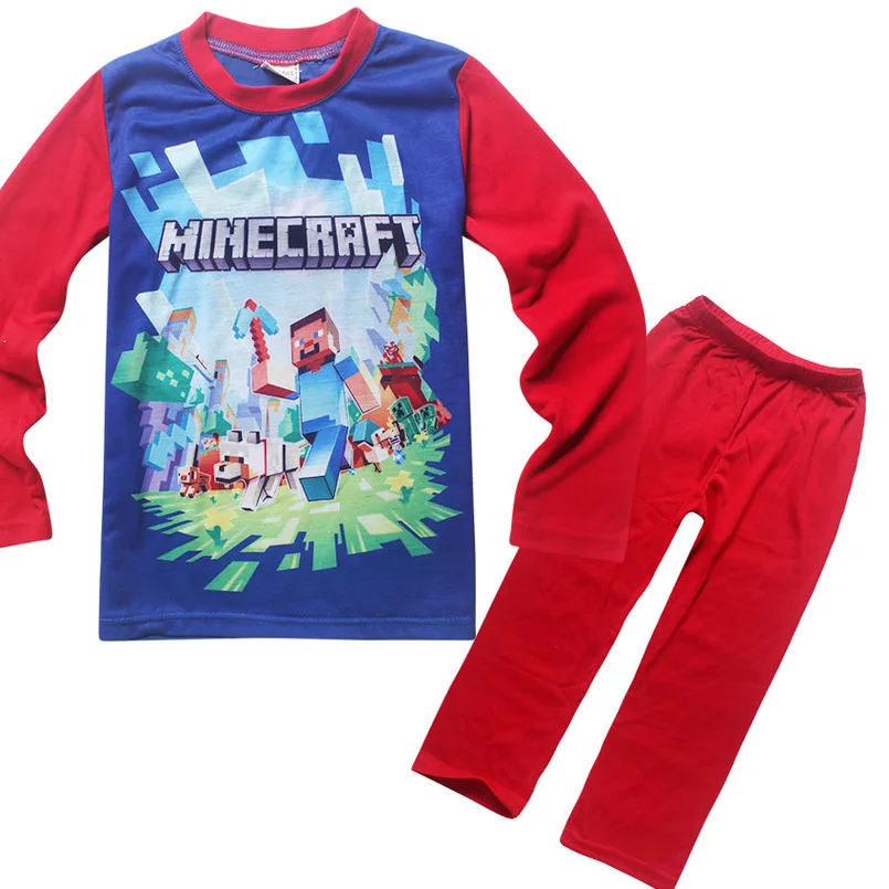 Minecraft children sleepwear Pajamas cartoon child Homewear Spring New Year winter pajamas for boy
Minecraft children sleepwear Pajamas cartoon child Homewear Spring New Year winter pajamas for boy