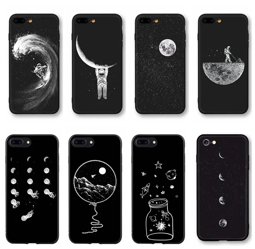 Newest Space Moon Astronaut soft Silicone TPU phone case for iPhone 8 7 6 6S Plus X XS MAX XR 10 5S SE Coque Shell
Newest Space Moon Astronaut soft Silicone TPU phone case for iPhone 8 7 6 6S Plus X XS MAX XR 10 5S SE Coque Shell
