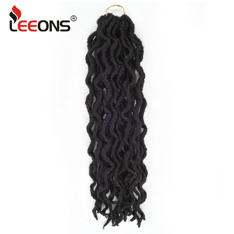 Leeons канекалон синтетических плетение волос искусственная Locs вьющиеся вязаный