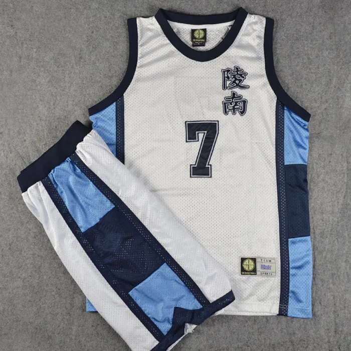 Embroidery Style Anime SLAM DUNK Cosplay Costume Ryonan School No7 Sendoh Basketball Jersey Tops + Shorts Full Set Suits Uniform
Embroidery Style Anime SLAM DUNK Cosplay Costume Ryonan School No7 Sendoh Basketball Jersey Tops + Shorts Full Set Suits Uniform