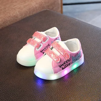 New children girl bright shoes girls bow LED light shoes breathable baby girls shoes
New children girl bright shoes girls bow LED light shoes breathable baby girls shoes