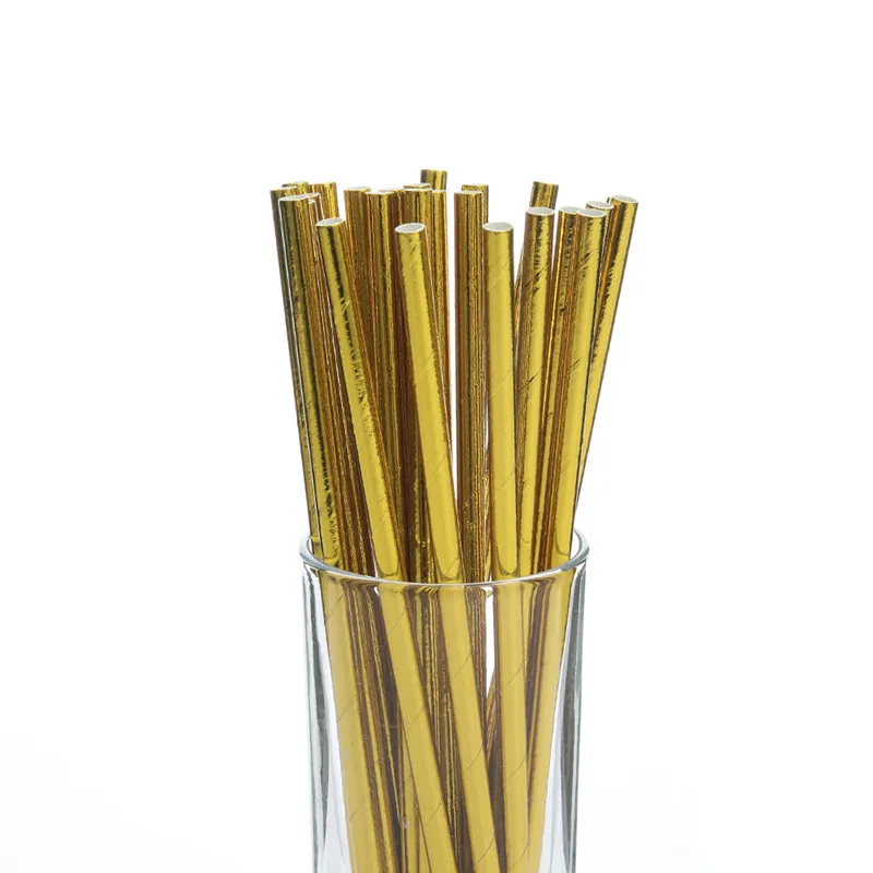 25pcs Plain Gold Disposable Straw Paper Straws Wedding Birthday Party Decorations Kids Drinking Straws Event Party Supplies
25pcs Plain Gold Disposable Straw Paper Straws Wedding Birthday Party Decorations Kids Drinking Straws Event Party Supplies