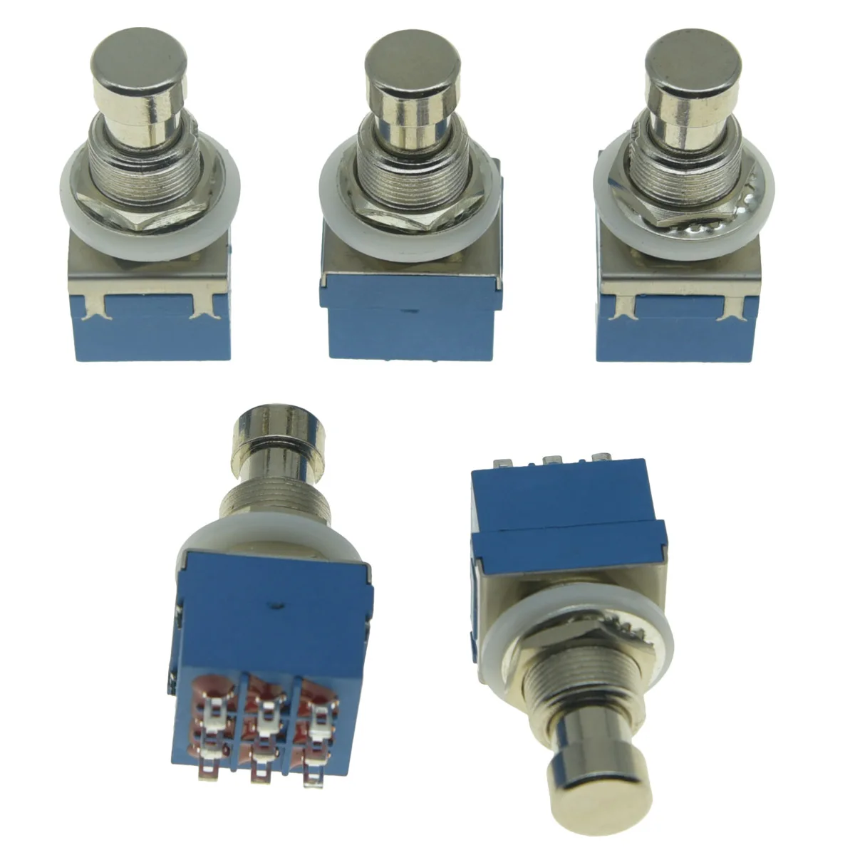 KAISH упаковка из 5 коробок Stomp 9-Pin 3PDT Педаль эффектов для электрогитары Переключатель кнопочный ножной переключатель True Bypass синий/черный
KAISH упаковка из 5 коробок Stomp 9-Pin 3PDT Педаль эффектов для электрогитары Переключатель кнопочный ножной переключатель True Bypass синий/черный