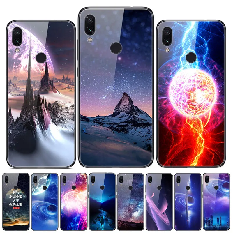 For Xiaomi Redmi Note 7 Case Tempered Glass Hard Back Case For Xiaomi Redmi Note 7 Cover Space Soft TPU Bumper on Redmi Note7
For Xiaomi Redmi Note 7 Case Tempered Glass Hard Back Case For Xiaomi Redmi Note 7 Cover Space Soft TPU Bumper on Redmi Note7