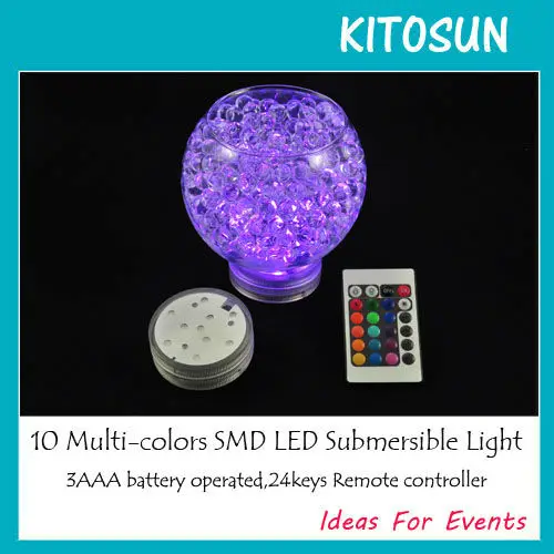 12pcs/pack 2.8inch Submersible led light, 16 Multi Color Remote Control led bulbs,wedding romantic decor LED light
12pcs/pack 2.8inch Submersible led light, 16 Multi Color Remote Control led bulbs,wedding romantic decor LED light