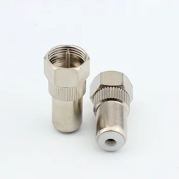 100pcs F Male Turn RCA Female Connector TV Converter Head AV Video Adapter Plugs Metric
100pcs F Male Turn RCA Female Connector TV Converter Head AV Video Adapter Plugs Metric