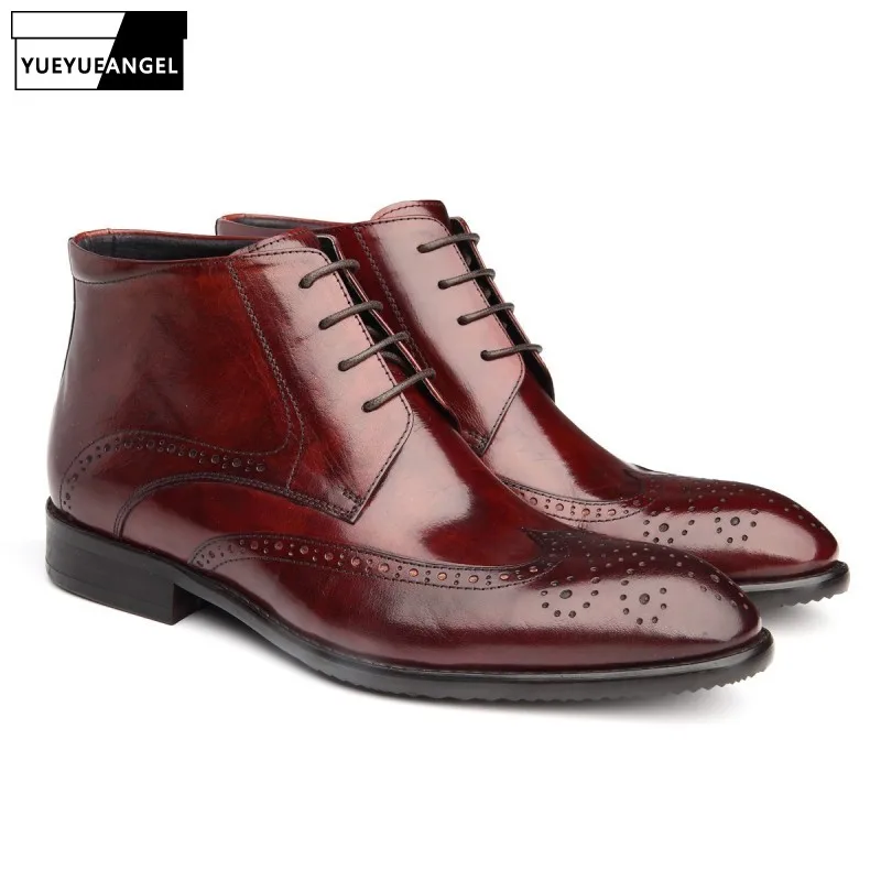 New Fashion Hot Sale Men Breathable Casual Shoes Lace Up For Men Genuine Leather Dress Wedding Shoes Anti skid Business Boots
New Fashion Hot Sale Men Breathable Casual Shoes Lace Up For Men Genuine Leather Dress Wedding Shoes Anti skid Business Boots