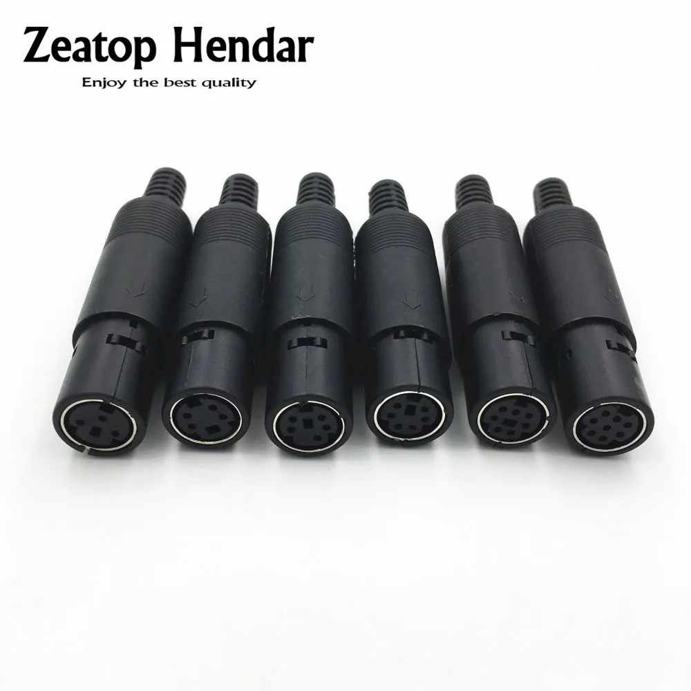 1Pcs Mini 3 4 5 6 7 8 Pin Din Female Plug With Plastic Handle Adapter Soldering Cables DIY Connector
1Pcs Mini 3 4 5 6 7 8 Pin Din Female Plug With Plastic Handle Adapter Soldering Cables DIY Connector