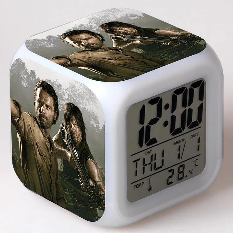 The Walking Dead Figure Model 7 Color Flash Changing Touch Light Desk Clock Walking Dead Movie Figuras Toys
The Walking Dead Figure Model 7 Color Flash Changing Touch Light Desk Clock Walking Dead Movie Figuras Toys
