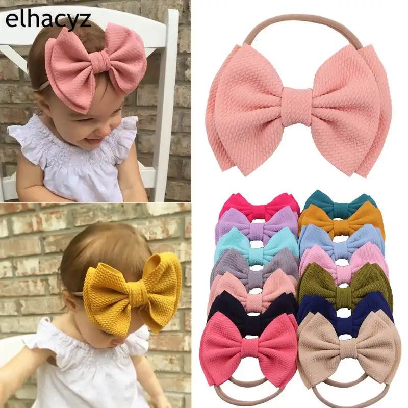 diy nylon headband bows