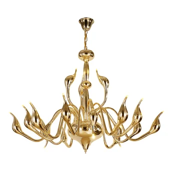 Modern Swan Led Chandelier Light Art Deco European 12/18/24 Lamps Gold Chrome Black White metal Plating Dining Room Cafe Fixture
Modern Swan Led Chandelier Light Art Deco European 12/18/24 Lamps Gold Chrome Black White metal Plating Dining Room Cafe Fixture