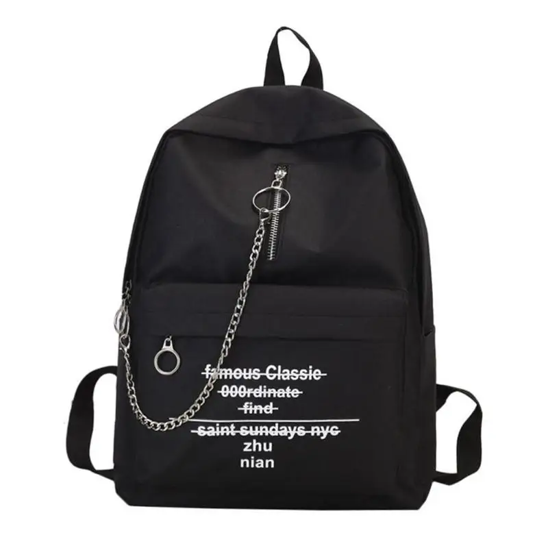 Women Canvas backpack Women new solid Letter Print Shoulder School Bag Versatile Fashion Trend Chain Travel packages Canvas bag
Women Canvas backpack Women new solid Letter Print Shoulder School Bag Versatile Fashion Trend Chain Travel packages Canvas bag