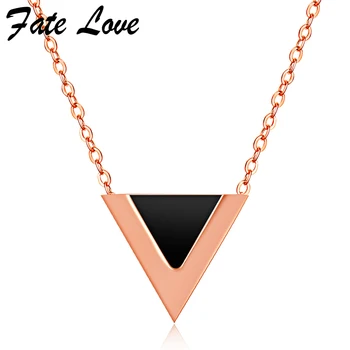 10Pcs Fate Love Triangle Choker Necklace For Women 2017 Fashion Jewelry Rose Gold Color Stainless Steel Necklaces Collier Femme
10Pcs Fate Love Triangle Choker Necklace For Women 2017 Fashion Jewelry Rose Gold Color Stainless Steel Necklaces Collier Femme