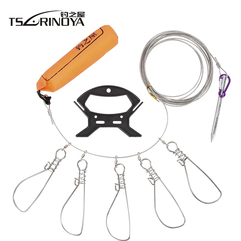 Tsurinoya 5 Snaps Stainless Steel Fish Lock With Float Live Fish Lock Fishing Lure Tackle Tool Accessory Fishing Lock Buckle
Tsurinoya 5 Snaps Stainless Steel Fish Lock With Float Live Fish Lock Fishing Lure Tackle Tool Accessory Fishing Lock Buckle