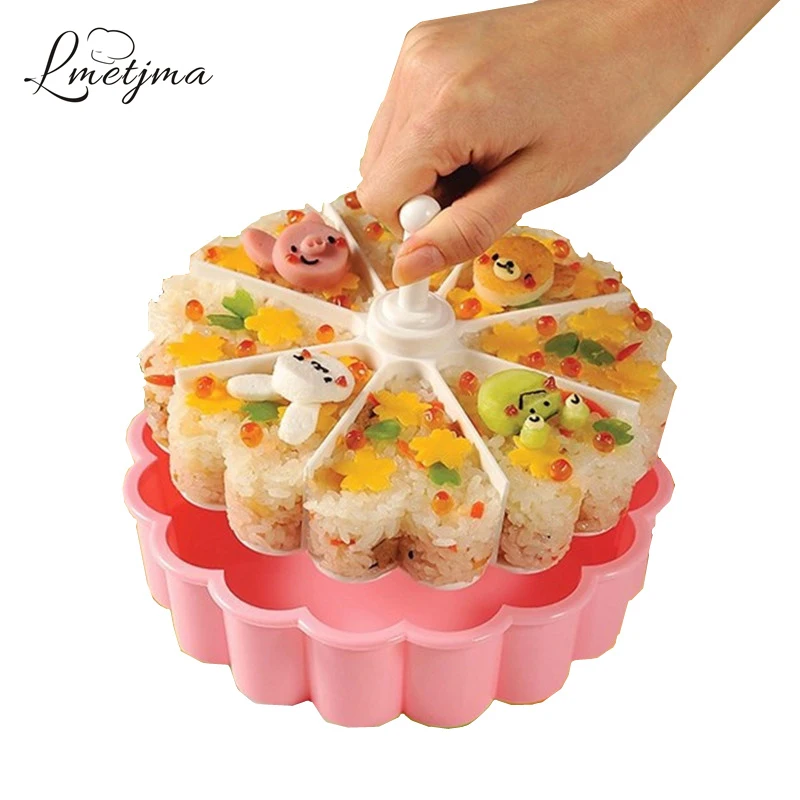 LMETJMA Creative Sushi Mold Maker 1 Sushi Mold + 1 Sushi Divider +1 Sushi Shovel Kitchen Kit Bento Accessories K0112
LMETJMA Creative Sushi Mold Maker 1 Sushi Mold + 1 Sushi Divider +1 Sushi Shovel Kitchen Kit Bento Accessories K0112