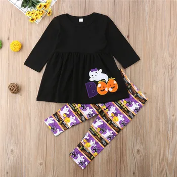 Autumn Halloween Boo Long Sleeve T-shirt Top Dress Leggings Girls Clothing 2PCS Outfits Toddler Kids Baby Girl Clothes Set
Autumn Halloween Boo Long Sleeve T-shirt Top Dress Leggings Girls Clothing 2PCS Outfits Toddler Kids Baby Girl Clothes Set
