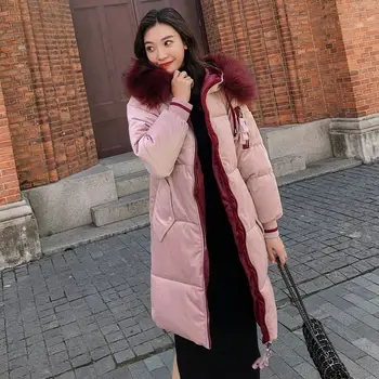 Winter Jacket Women 2019 Velvet Thick Warm Long Parka Down Jacket Coat Cotton Padded Hooded Women Winter Coat Female
Winter Jacket Women 2019 Velvet Thick Warm Long Parka Down Jacket Coat Cotton Padded Hooded Women Winter Coat Female