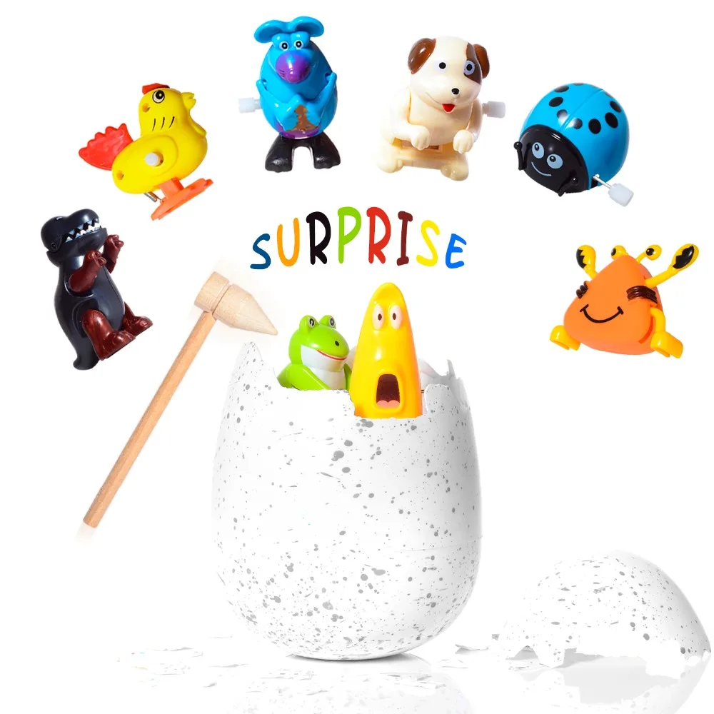 Surprise Hatching Egg-set of 8 Wind Up Animals Toys for Kids Birthday Gift Party Favor Mouse Dog Dinosaur Chick Frog Ladybug
Surprise Hatching Egg-set of 8 Wind Up Animals Toys for Kids Birthday Gift Party Favor Mouse Dog Dinosaur Chick Frog Ladybug
