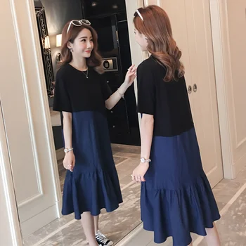 Envsoll Maternity Dress Denim Patchwork Cotton Summer Korean Fashion 3XL Clothes for Pregnant Women 4XL Pregnancy Clothing
Envsoll Maternity Dress Denim Patchwork Cotton Summer Korean Fashion 3XL Clothes for Pregnant Women 4XL Pregnancy Clothing