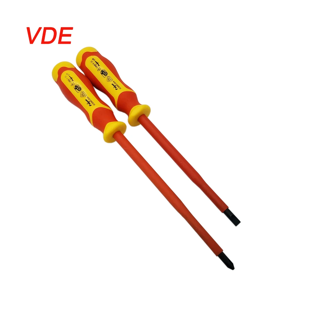VDE Screwdriver Phillips Screwdriver Slotted Screwdriver with Strong Magnetic High Voltage 1000V CR-V Durable Hand Tools
VDE Screwdriver Phillips Screwdriver Slotted Screwdriver with Strong Magnetic High Voltage 1000V CR-V Durable Hand Tools