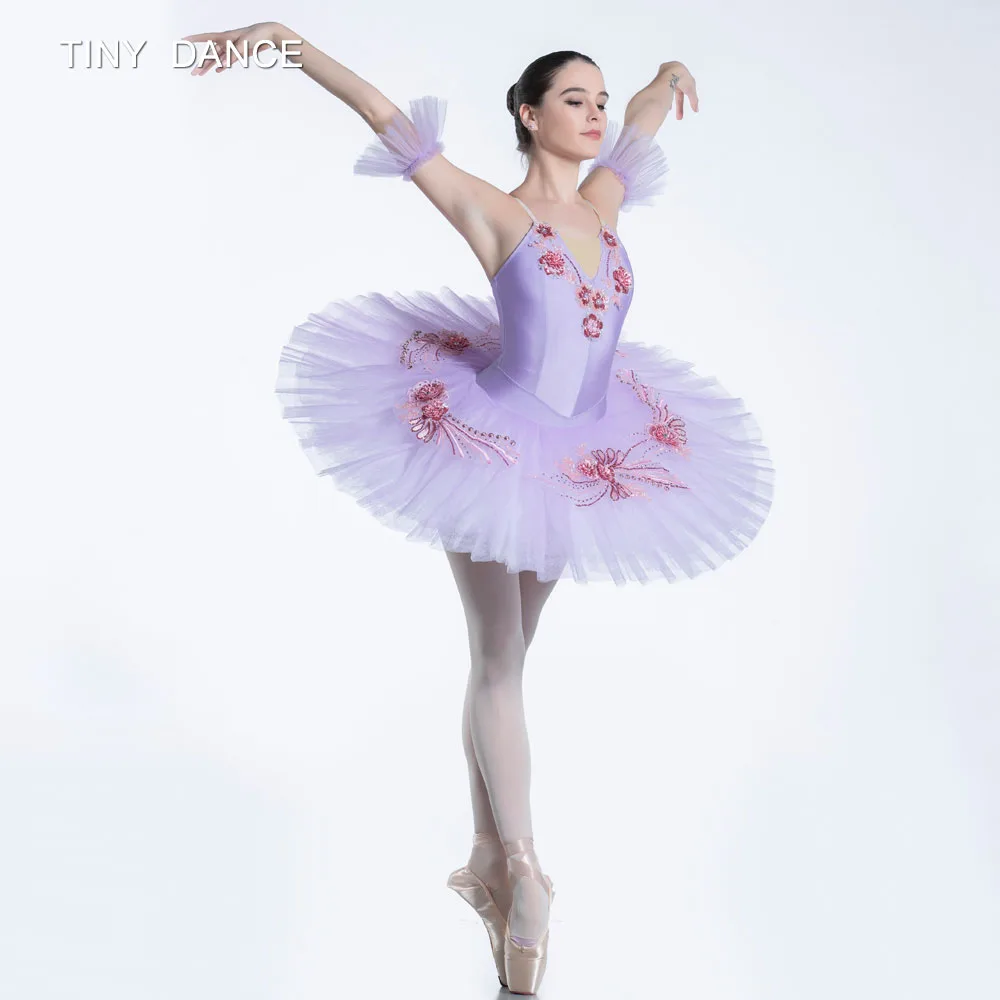 

Lilac Classical Ballet Pancake Tutu for Girls Stage Show Performance & Competition Professional Ballet Dance Tutu Dress BLL081-1