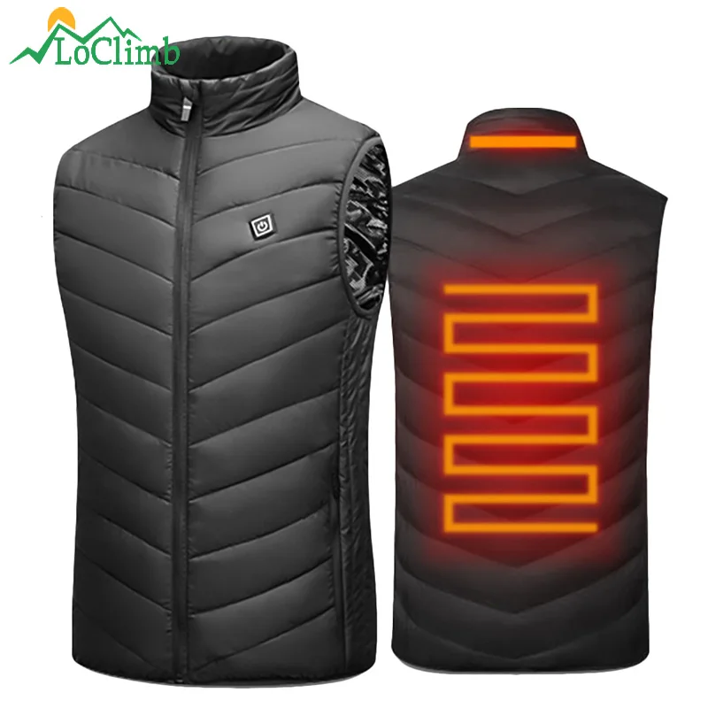 LoClimb USB Heated Vest Men Winter Electrical Heated Sleevless Jacket Travel Heating Vest Warm Outdoor Hiking Heater Vests AM356
LoClimb USB Heated Vest Men Winter Electrical Heated Sleevless Jacket Travel Heating Vest Warm Outdoor Hiking Heater Vests AM356