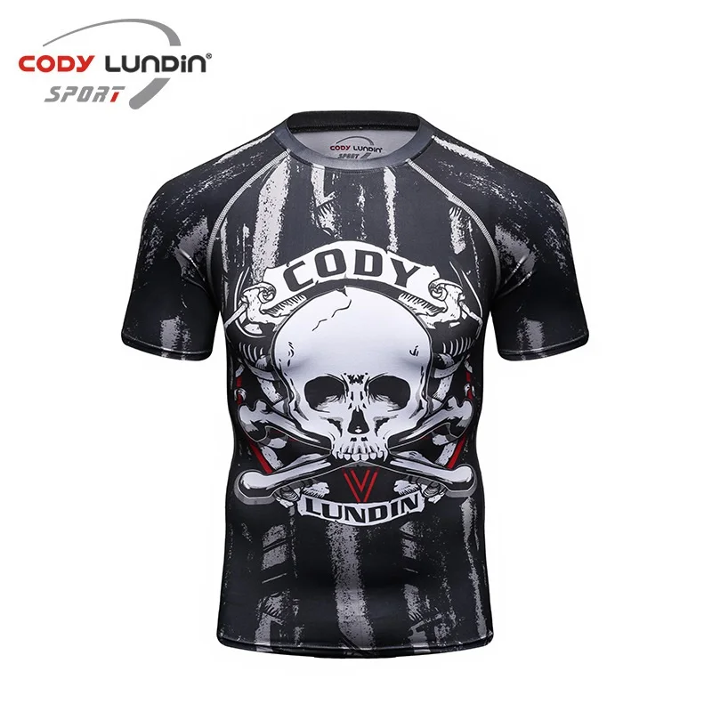 Cody Lundin Boxing Training T Shirt Compression MMA Fitness Fight Training Men Running Tee Shirt Skull Print Tight Fightwear
Cody Lundin Boxing Training T Shirt Compression MMA Fitness Fight Training Men Running Tee Shirt Skull Print Tight Fightwear