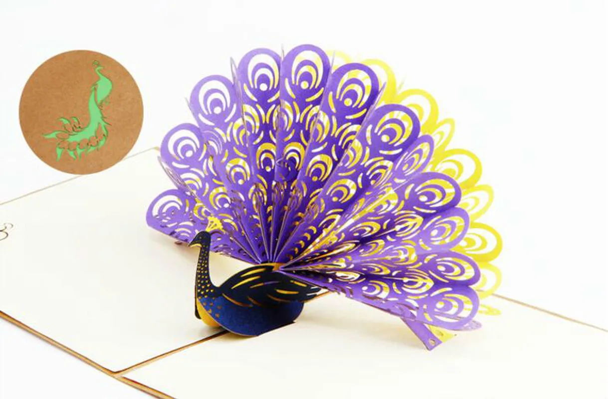 3D greeting card Birthday Mother's Day Greeting Card Peacock Greeting Card Children's Handmade Creative Gift
3D greeting card Birthday Mother's Day Greeting Card Peacock Greeting Card Children's Handmade Creative Gift