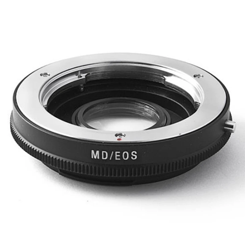 Camera Lens Adapter with Optical Glass Infinity Focus for Minolta MD Mount Lens to Canon EOS DSLR Body
Camera Lens Adapter with Optical Glass Infinity Focus for Minolta MD Mount Lens to Canon EOS DSLR Body