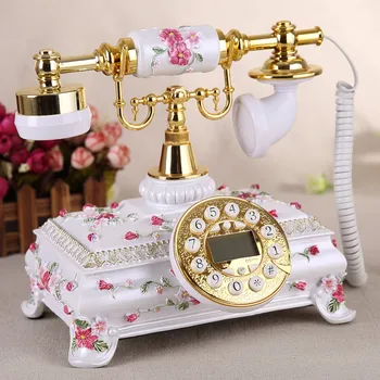 Yuet flag European antique telephone, antique retro fashion, creative home, fixed telephone, new mail Landline art gift craft
Yuet flag European antique telephone, antique retro fashion, creative home, fixed telephone, new mail Landline art gift craft