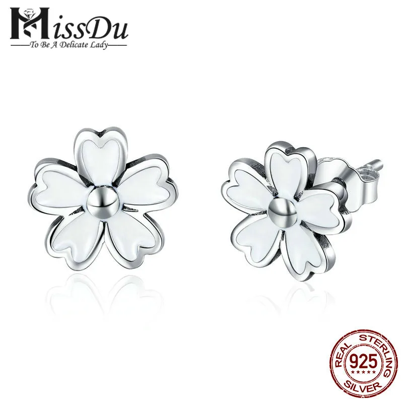 MissDu New Collection 925 Sterling Silver White Enamel Daisy Flower Stud Earrings for Women 2018 Earrings Silver Jewelry SCE418
MissDu New Collection 925 Sterling Silver White Enamel Daisy Flower Stud Earrings for Women 2018 Earrings Silver Jewelry SCE418