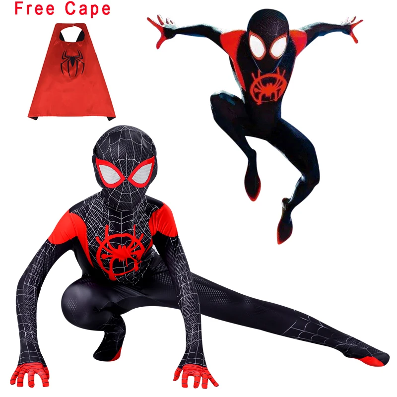Black Miles Morales Spiderman 3D Print Costume Adult Kids Boys Spider Man Cosplay Costume Superhero Zentai Spiderman Suit
Black Miles Morales Spiderman 3D Print Costume Adult Kids Boys Spider Man Cosplay Costume Superhero Zentai Spiderman Suit