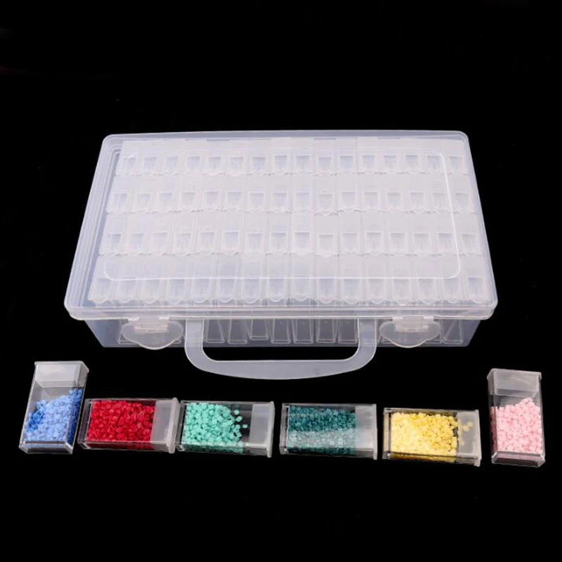 Transparent Diamond Beads Container Rhinestone Daimond Stone Organizer Storage Cover with Hole Diamond Painting Accessory Box 91
Transparent Diamond Beads Container Rhinestone Daimond Stone Organizer Storage Cover with Hole Diamond Painting Accessory Box 91