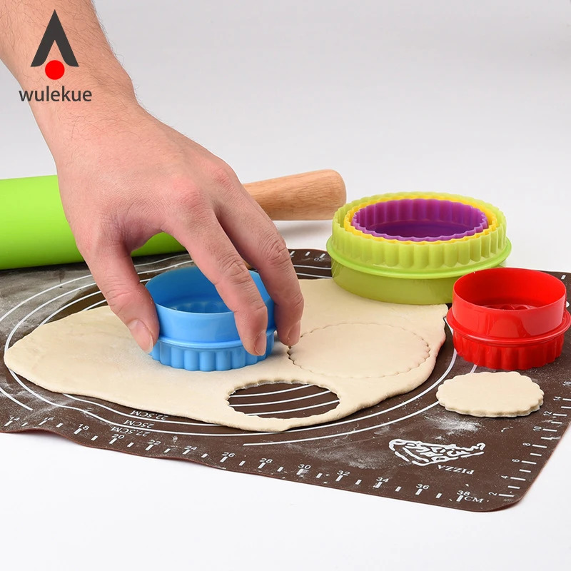 Wulekue 5pc/set Plastic Plastic Round Cookie Mold DIY Baking Fondant Chocolate Cake Tool Decoration Kitchen Bakeware Accessories
Wulekue 5pc/set Plastic Plastic Round Cookie Mold DIY Baking Fondant Chocolate Cake Tool Decoration Kitchen Bakeware Accessories